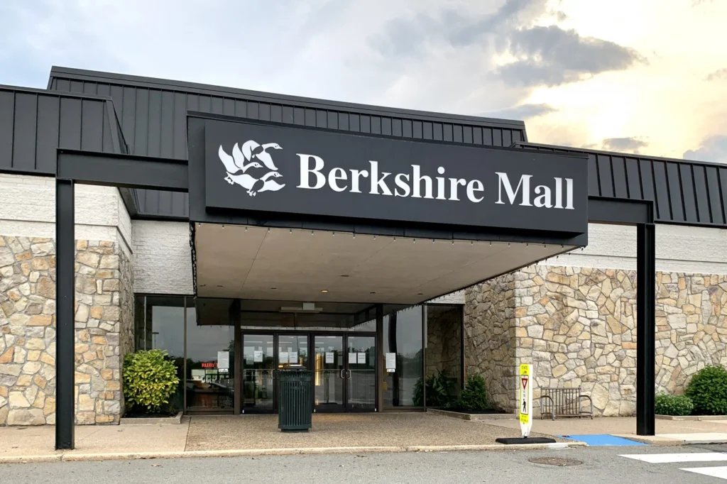 Exterior of Berkshire Mall in Charlotte, NC.