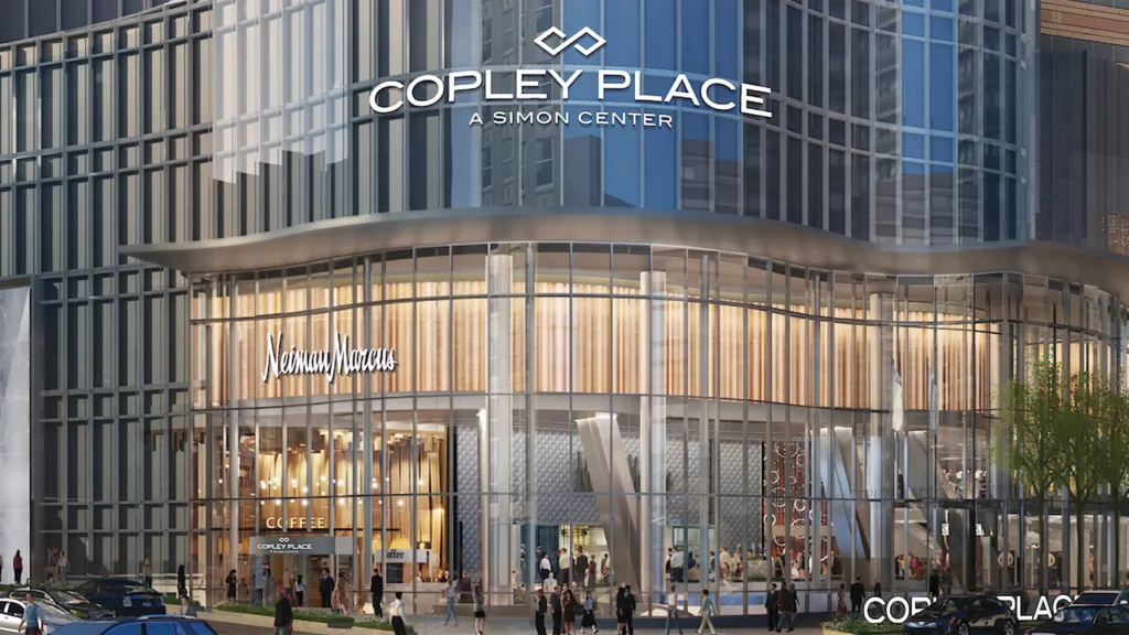 Exterior of the new Goople Place building at Copley Place.