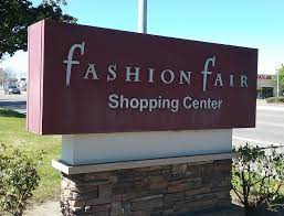 Shade structure in plaza at Fashion Fair.