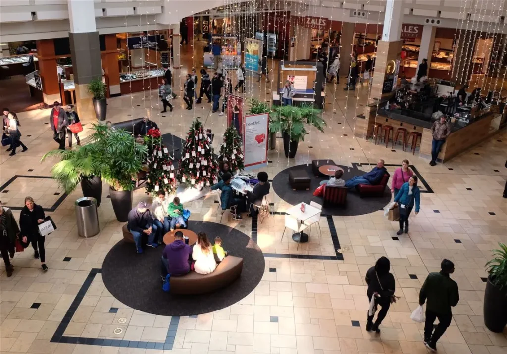 Step into a world of retail bliss at this shopping center, where the air is filled with excitement, laughter, and the promise of great finds.