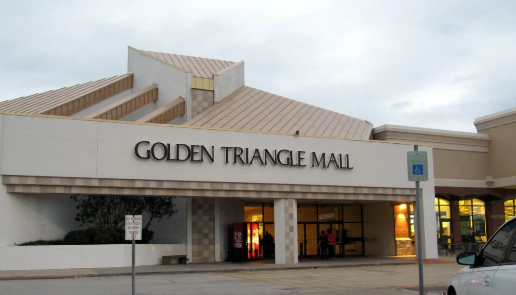 Golden Triangle Mall in Houston, TX: A bustling shopping center with a variety of stores and vibrant atmosphere.