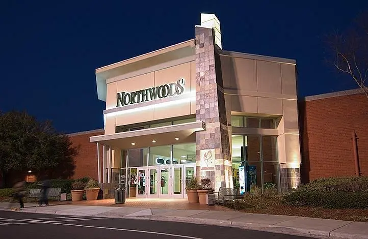 Northwoods Mall storefront displaying "Con-way's" sign.