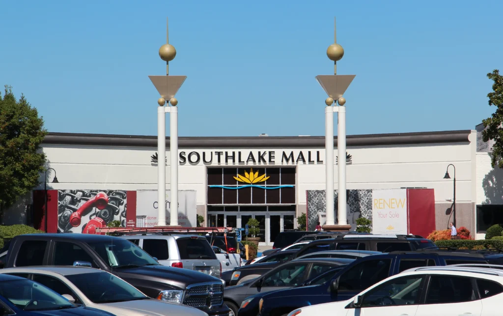 Southlake Mall: A bustling shopping center with a variety of stores, restaurants, and entertainment options.