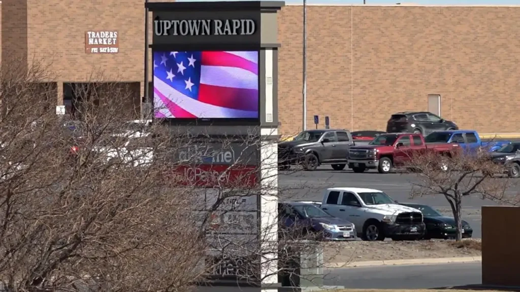 uptown rapid mall billboard