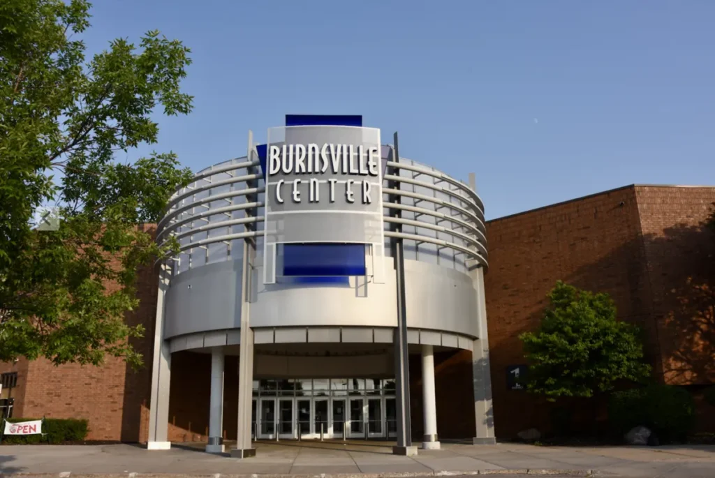 Entrance to Burlington Tech Center at Burnsville Center Mall.