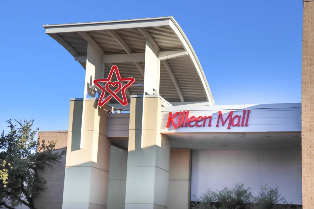 a commercial complex offering various retail and entertainment options.