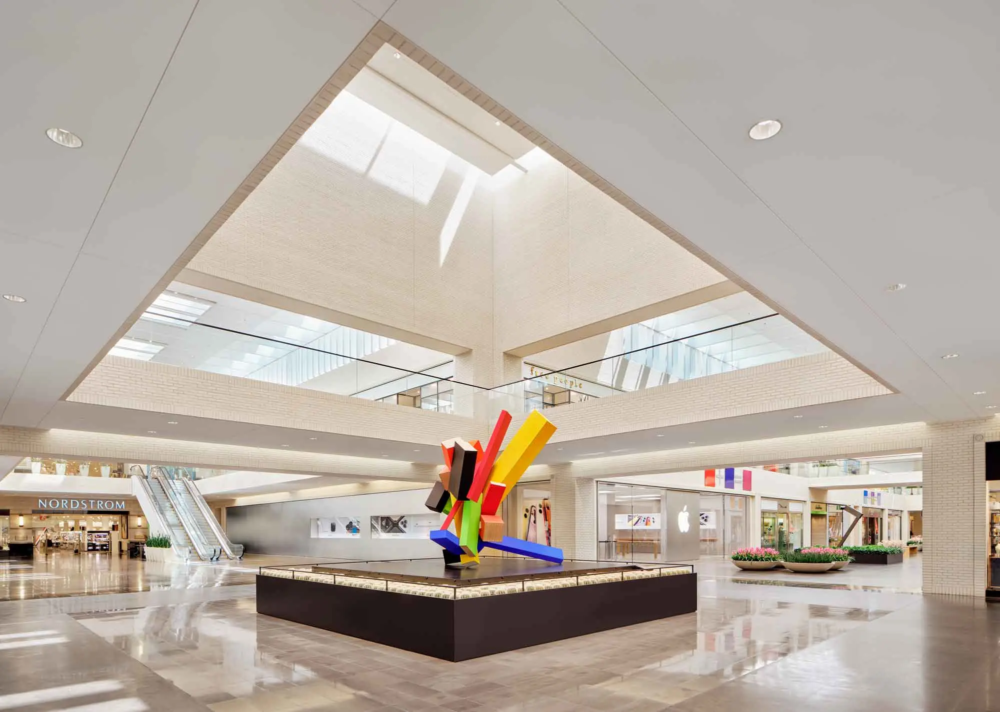 A large sculpture at NorthPark Center Mall.