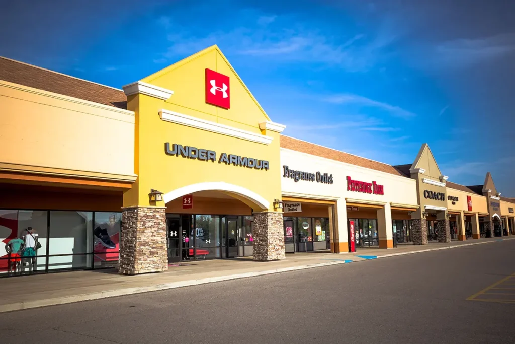 A spacious store at Birch Run Premium Outlets Mall