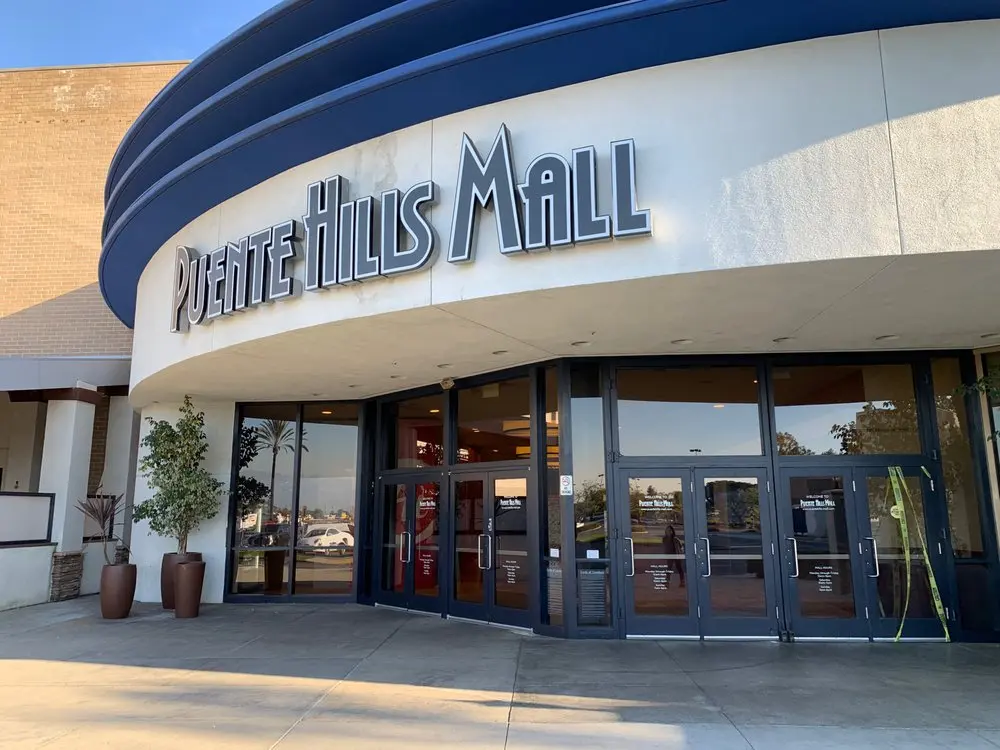 Exterior of Puente Hills Mall in San Diego, CA.